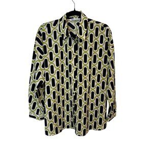 Vintage XL Zara Graphic Print Long Sleeve Shirt
